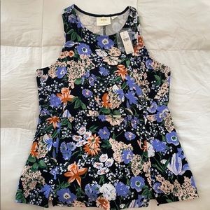 NWT Maeve by Anthropologie Sleeveless peplum top
